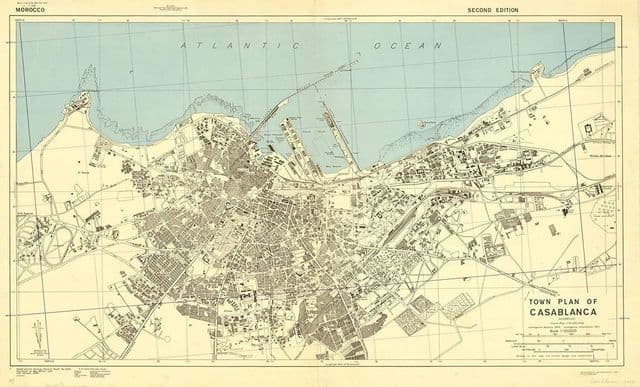 Mapa histórico de Casablanca
